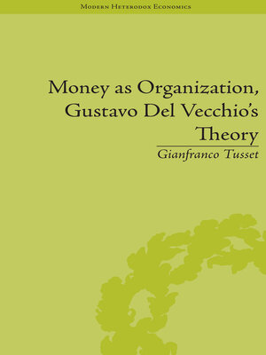 cover image of Money as Organization, Gustavo Del Vecchio's Theory